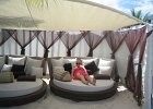 Giant lazy beds on the beach : Cancun Sept 2012